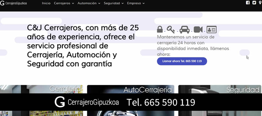 cerrajeros San Sebastian C&J abre nueva web