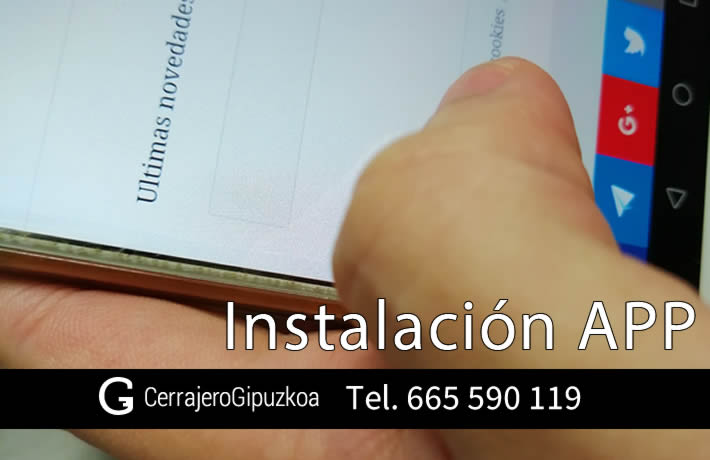 instalacion app iphone android cerrajeros sansebastian