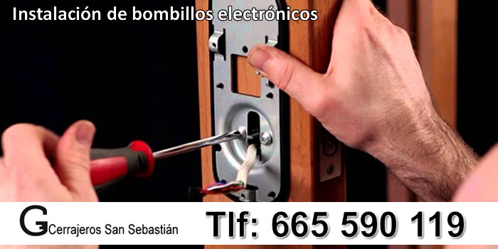 instalacion bombillo electronico cerrajeros san sebastian